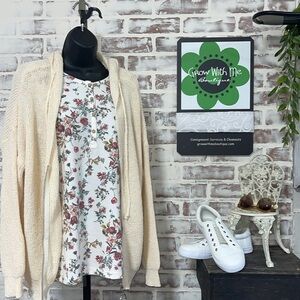 Blakeley sawyer zipper sweater vanilla 2XL